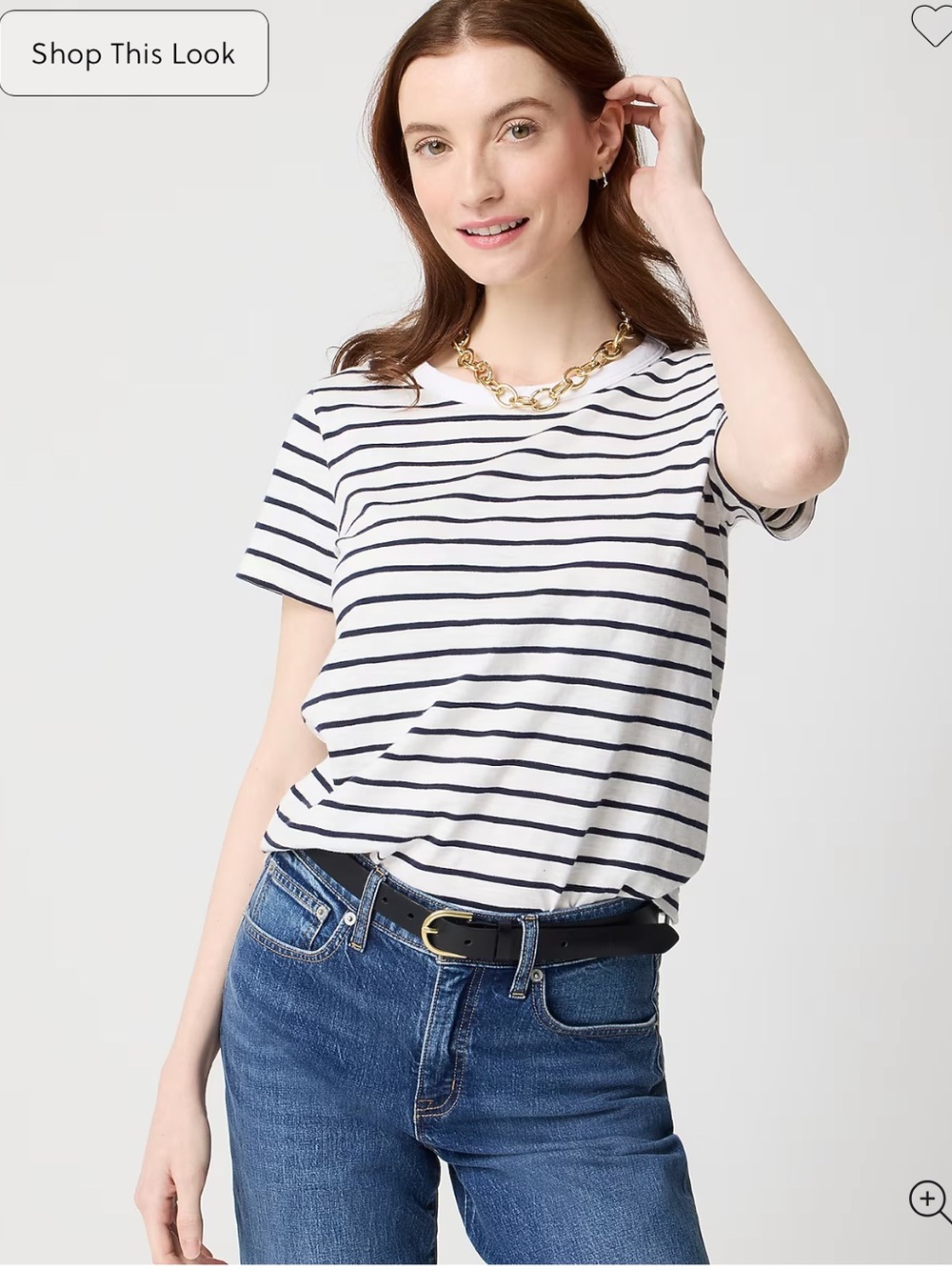 J. Crew Girlfriend crewneck tee